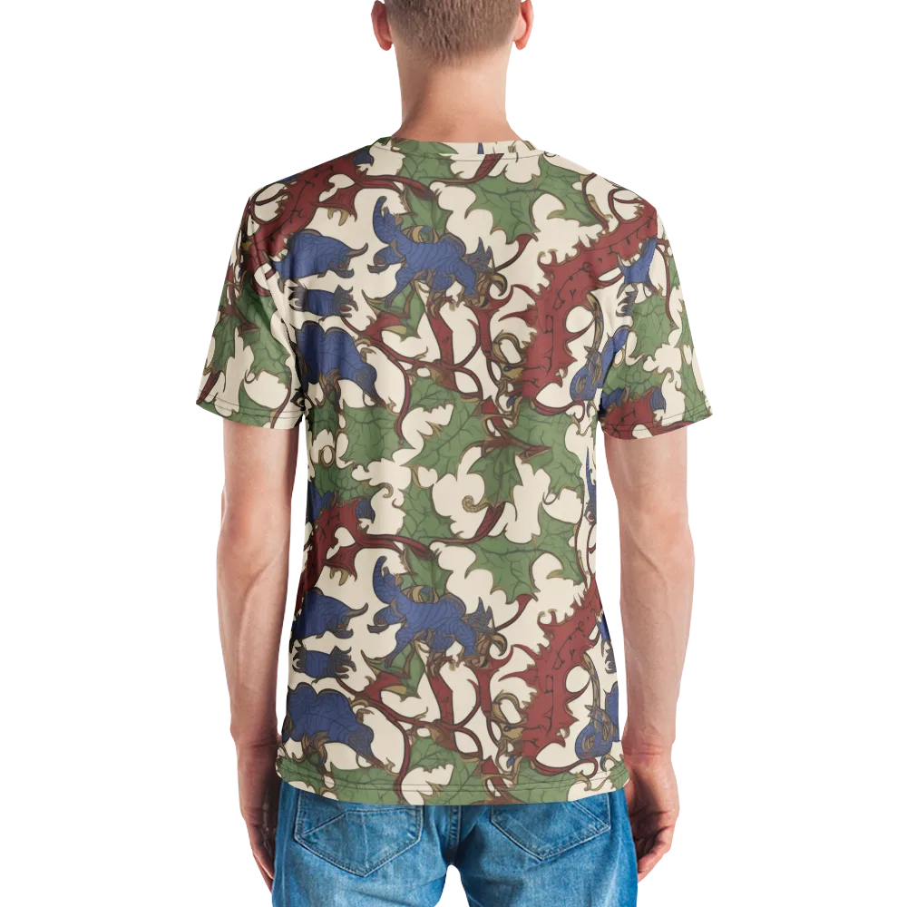 Verdant Wyverns on Men's Crew Neck T-Shirt — Back