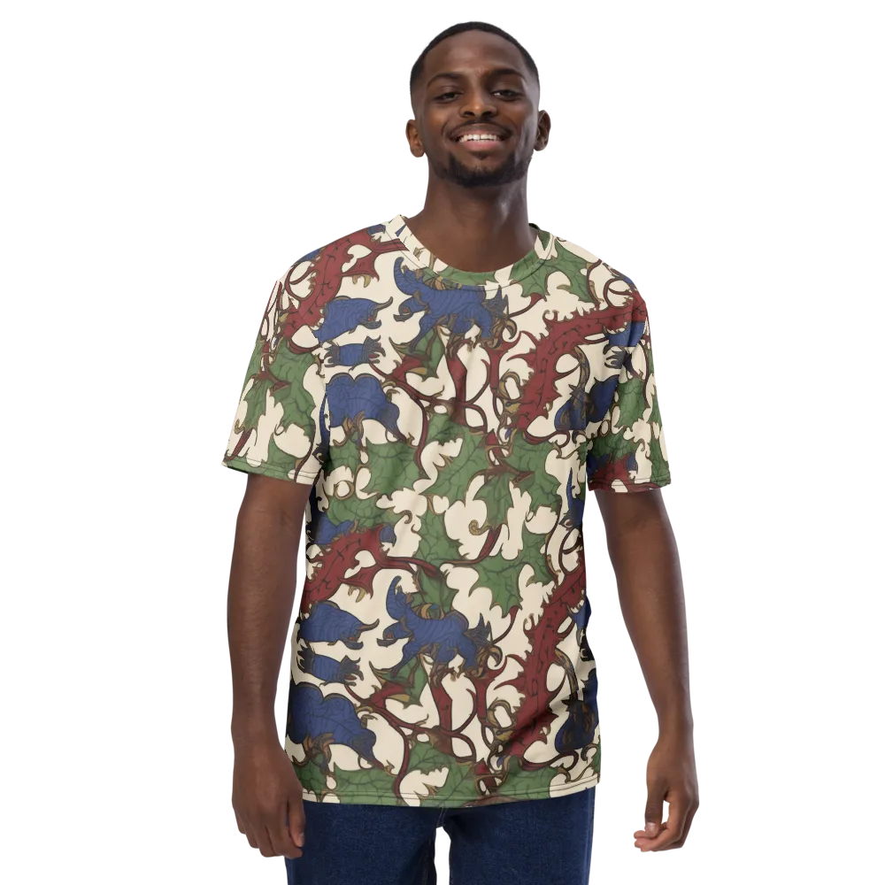 Verdant Wyverns on Men's Crew Neck T-Shirt — Front