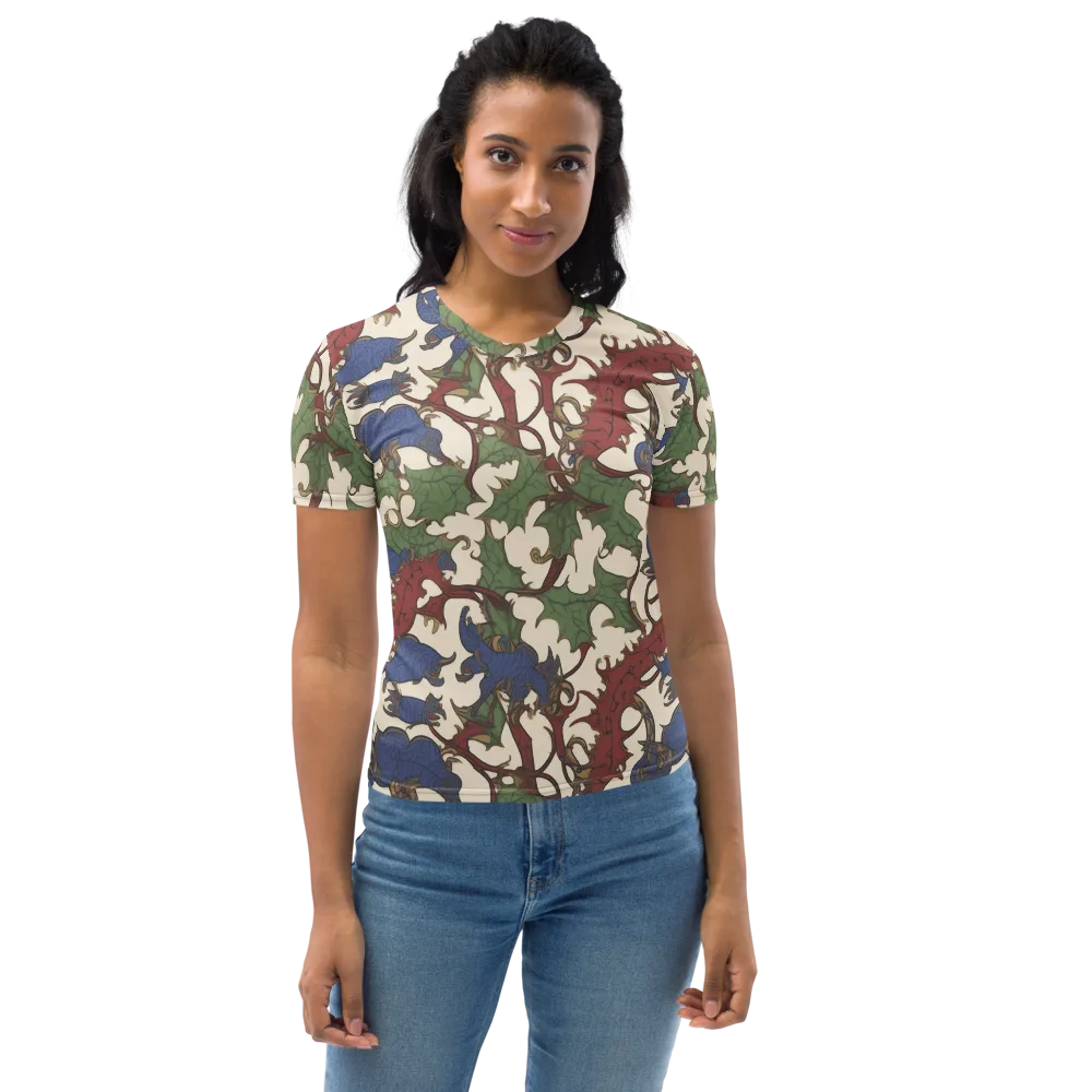 Verdant Wyverns on Women's Crew Neck T-Shirt — Front
