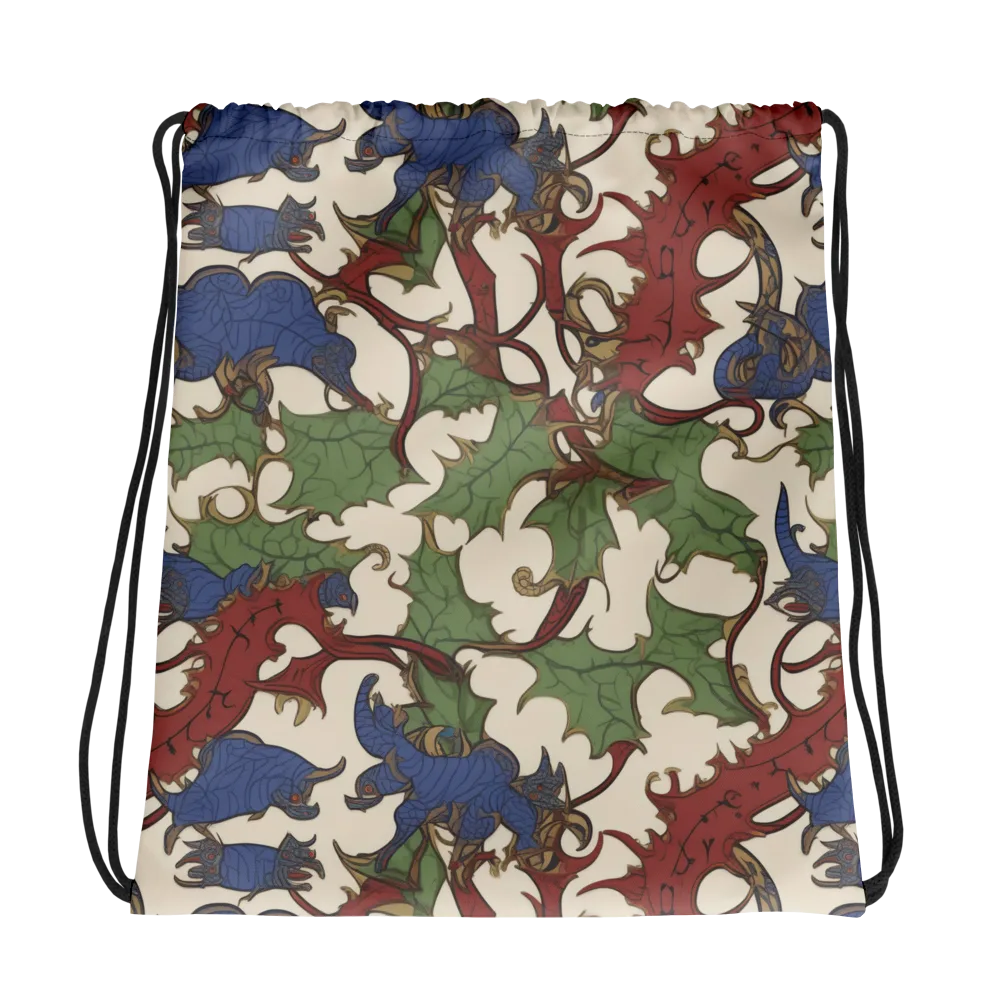 Verdant Wyverns on Drawstring Bag — Photo