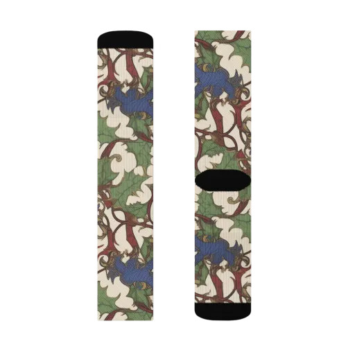 Verdant Wyverns on a Socks