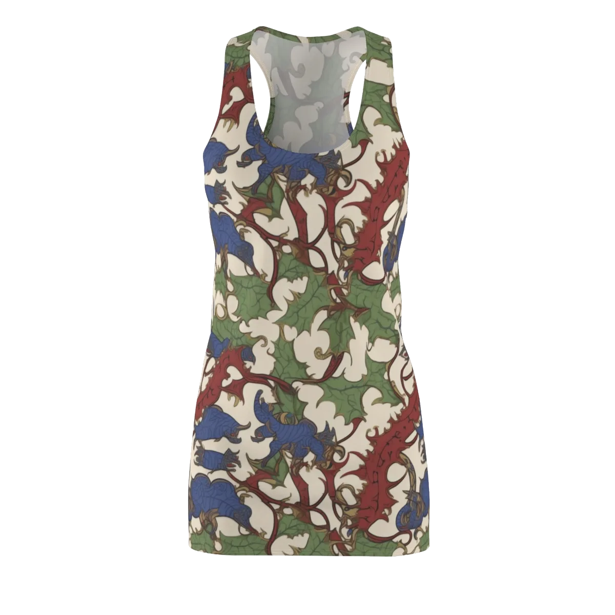 Verdant Wyverns on Racerback Dress — Front