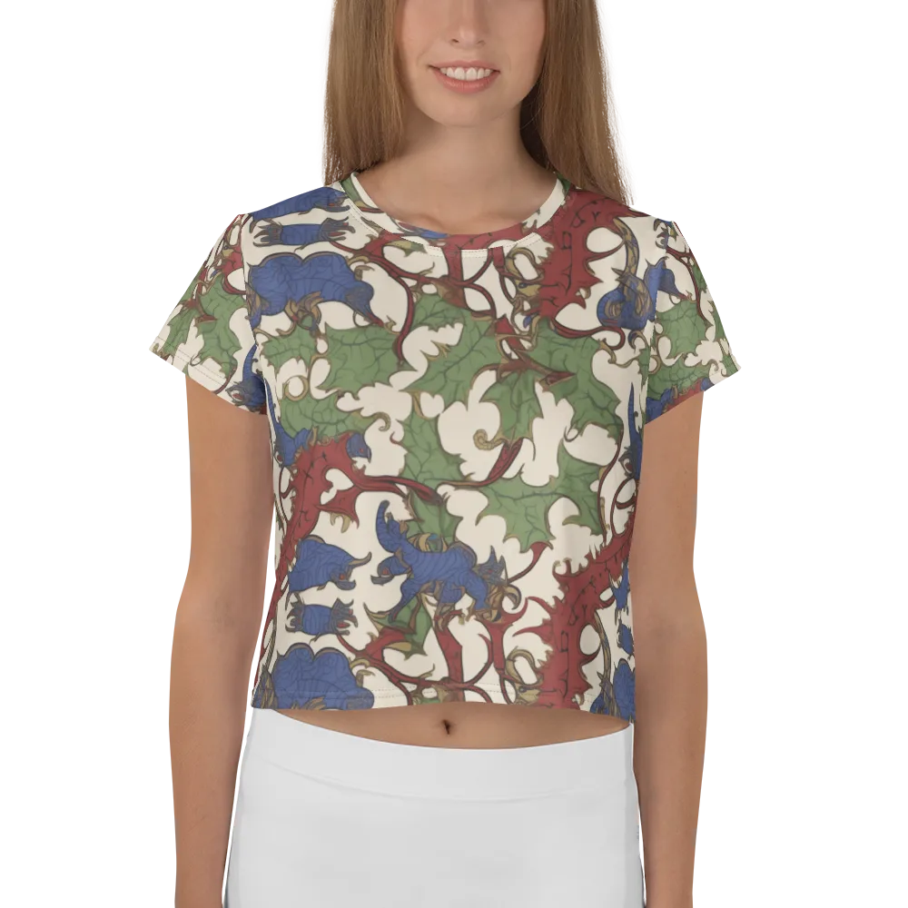 Verdant Wyverns on Crop Tee — Front
