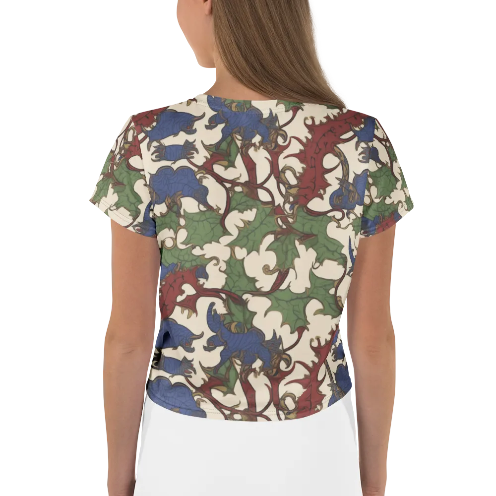 Verdant Wyverns on Crop Tee — Back