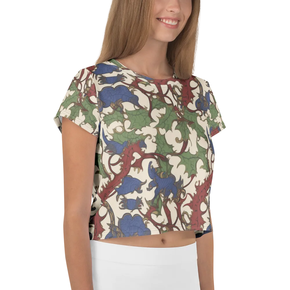 Verdant Wyverns on Crop Tee — Right