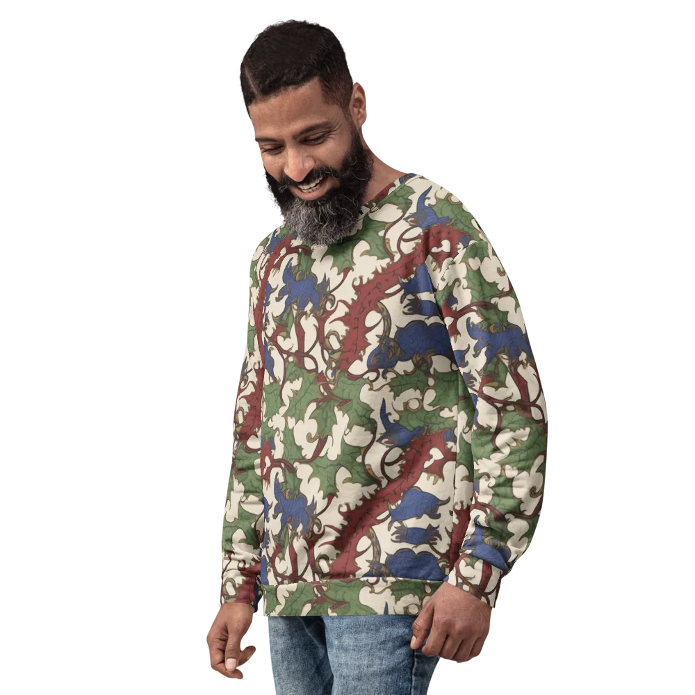 Verdant Wyverns on Sweatshirt — Left Front