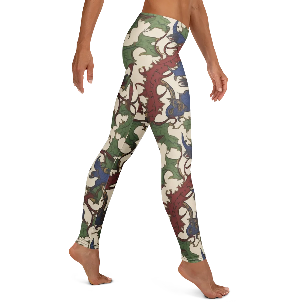 Verdant Wyverns on Leggings — Right