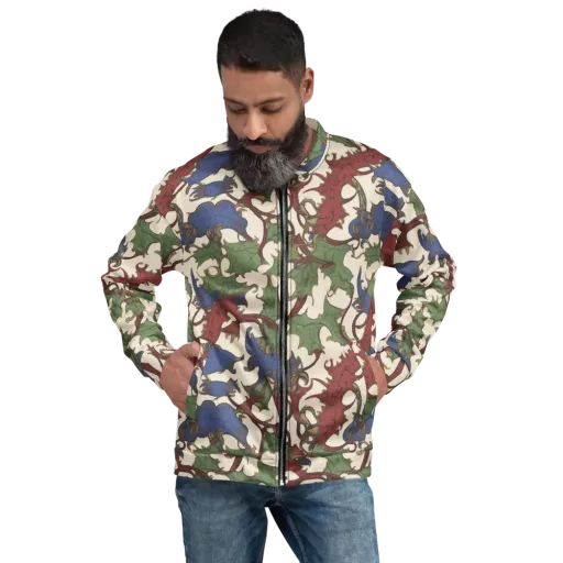 Verdant Wyverns on a Bomber Jacket