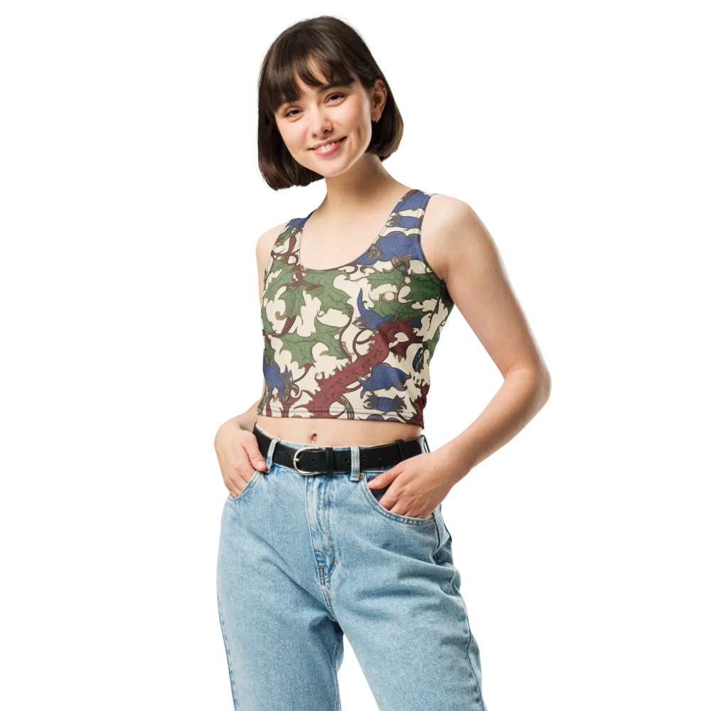 Verdant Wyverns on Crop Top — Front