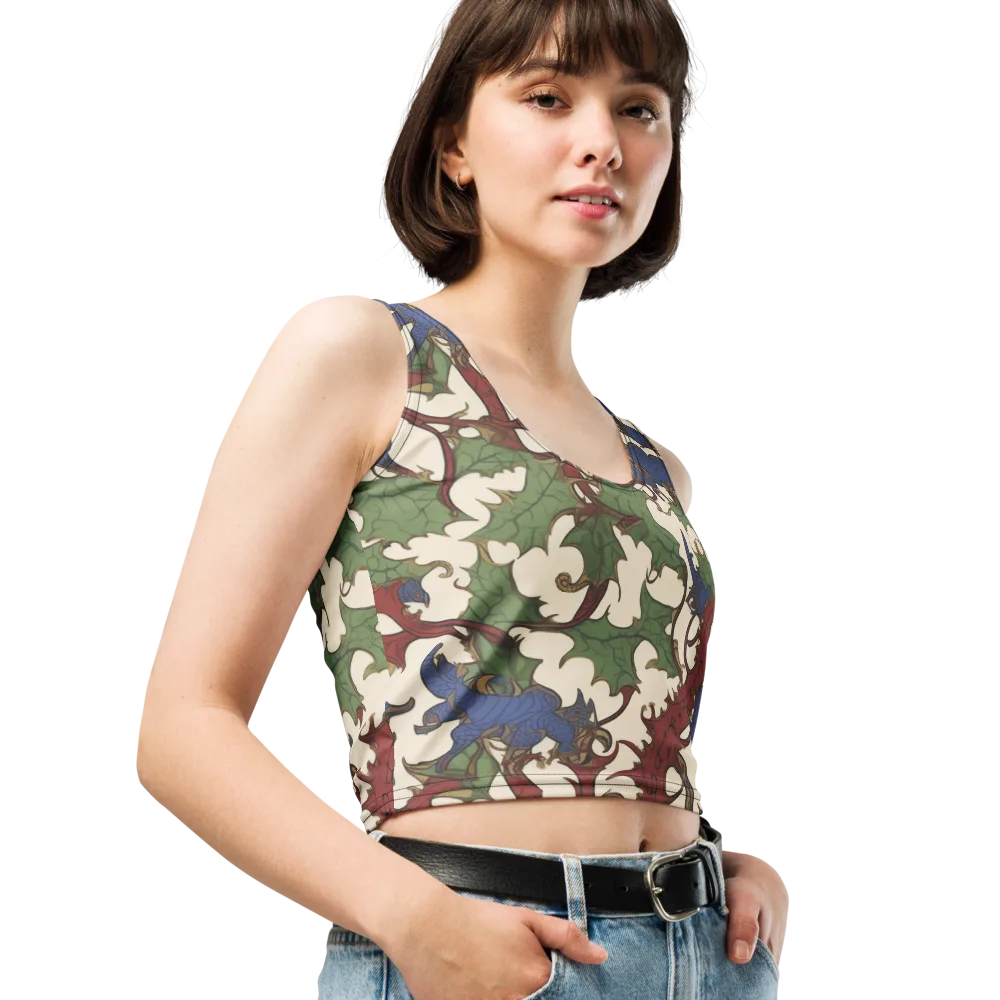 Verdant Wyverns on Crop Top — Right Front