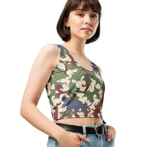 Verdant Wyverns on a Crop Top