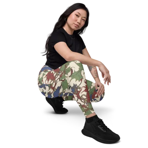 Verdant Wyverns on a Leggings with Pockets
