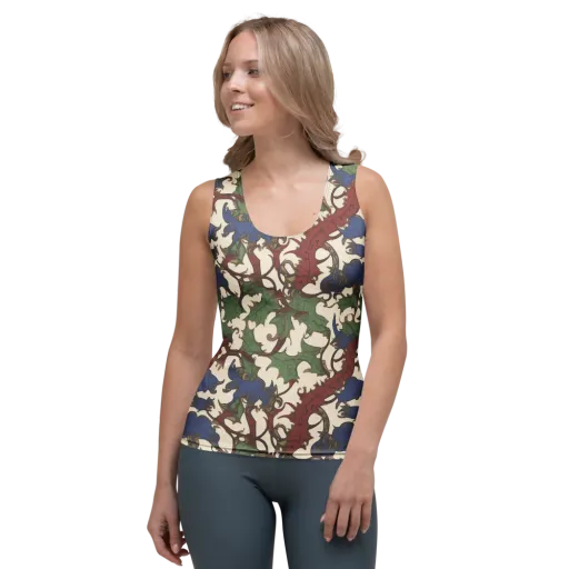 Verdant Wyverns on a Women's Tank Top