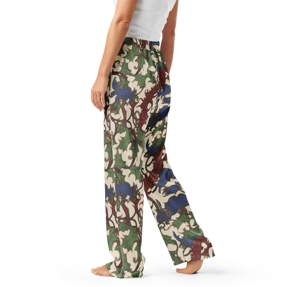 Verdant Wyverns on Women's Pajama Pants — Left