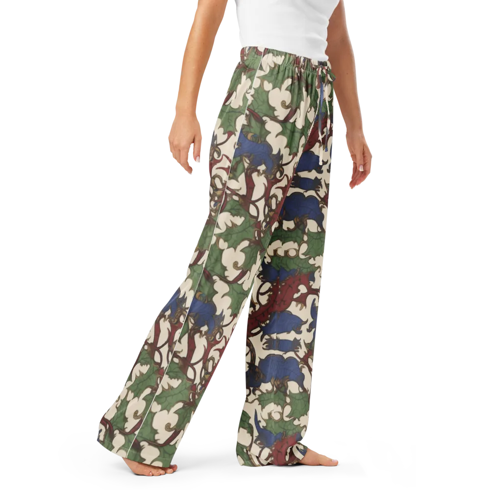 Verdant Wyverns on Women's Pajama Pants — Right Front