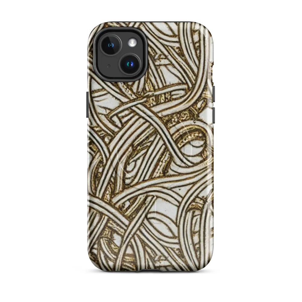 Sepia Tangle on MagSafe Tough Case for iPhone® — Front