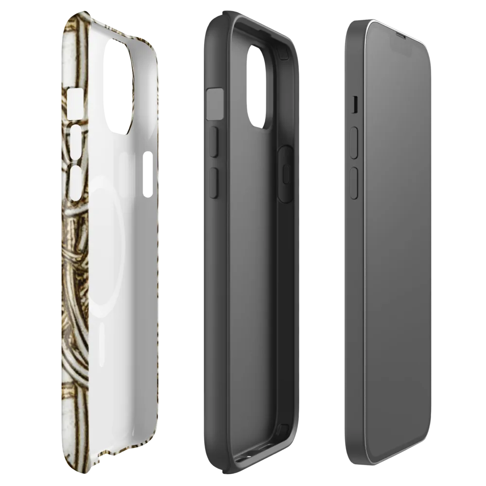 Sepia Tangle on MagSafe Tough Case for iPhone® — Front