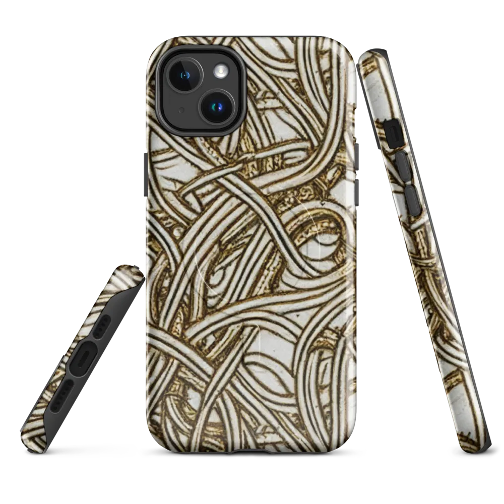 Sepia Tangle on MagSafe Tough Case for iPhone® — Front