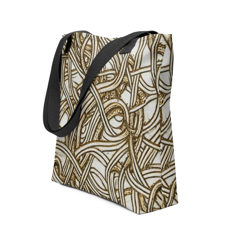 Sepia Tangle on Tote Bag — Front