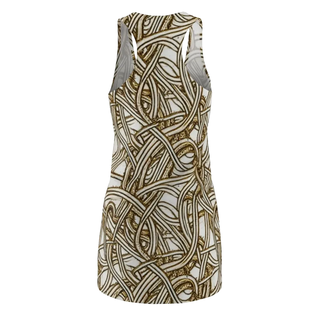 Sepia Tangle on Racerback Dress — Back