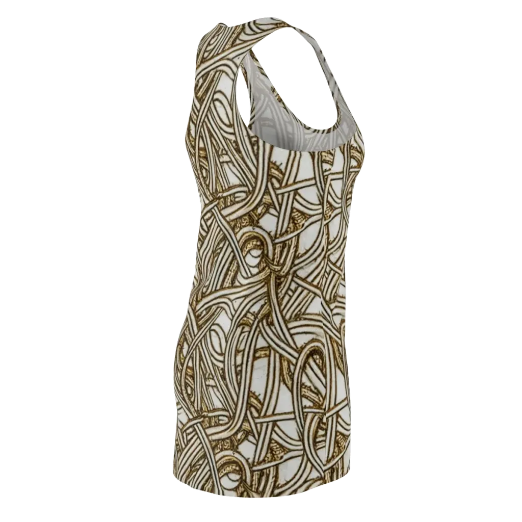 Sepia Tangle on Racerback Dress — Back Side