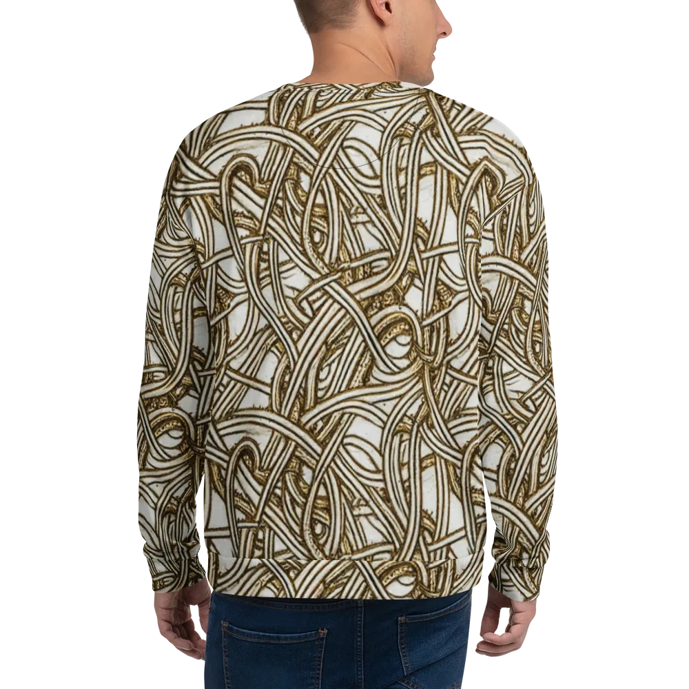 Sepia Tangle on Sweatshirt — Back