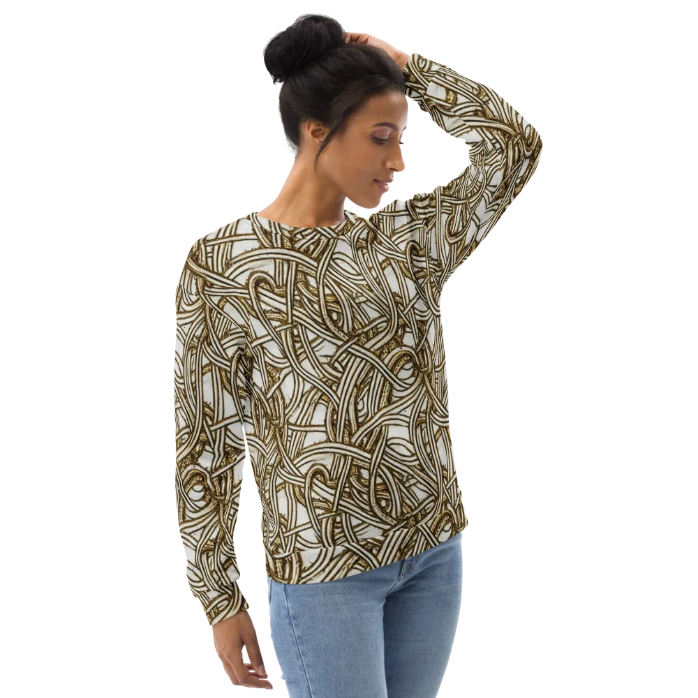 Sepia Tangle on Sweatshirt — Right Front