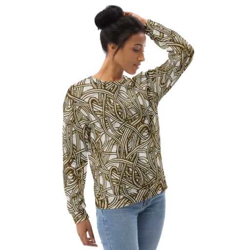 Sepia Tangle on a Sweatshirt