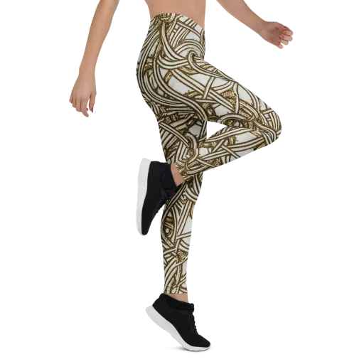 Sepia Tangle on a Leggings
