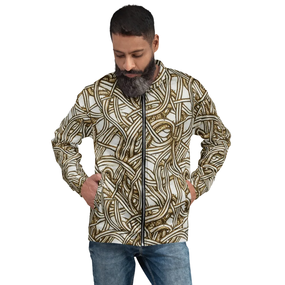 Sepia Tangle on Bomber Jacket — Front
