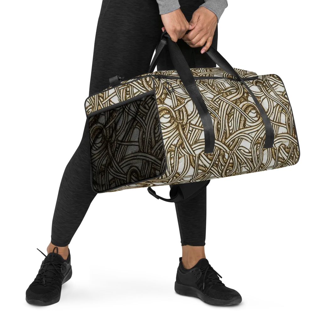 Sepia Tangle on Duffle Bag — Right Front