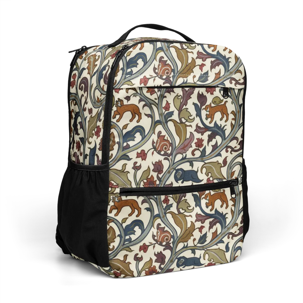 Arboreal Menagerie on Utility Backpack — Right Front