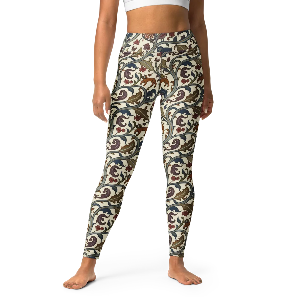 Arboreal Menagerie on Yoga Leggings — Front