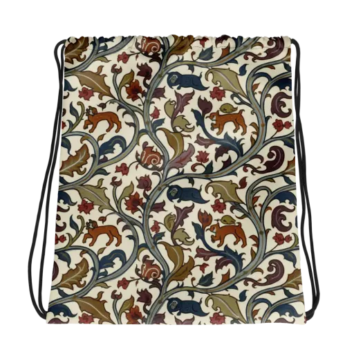 Arboreal Menagerie on a Drawstring Bag