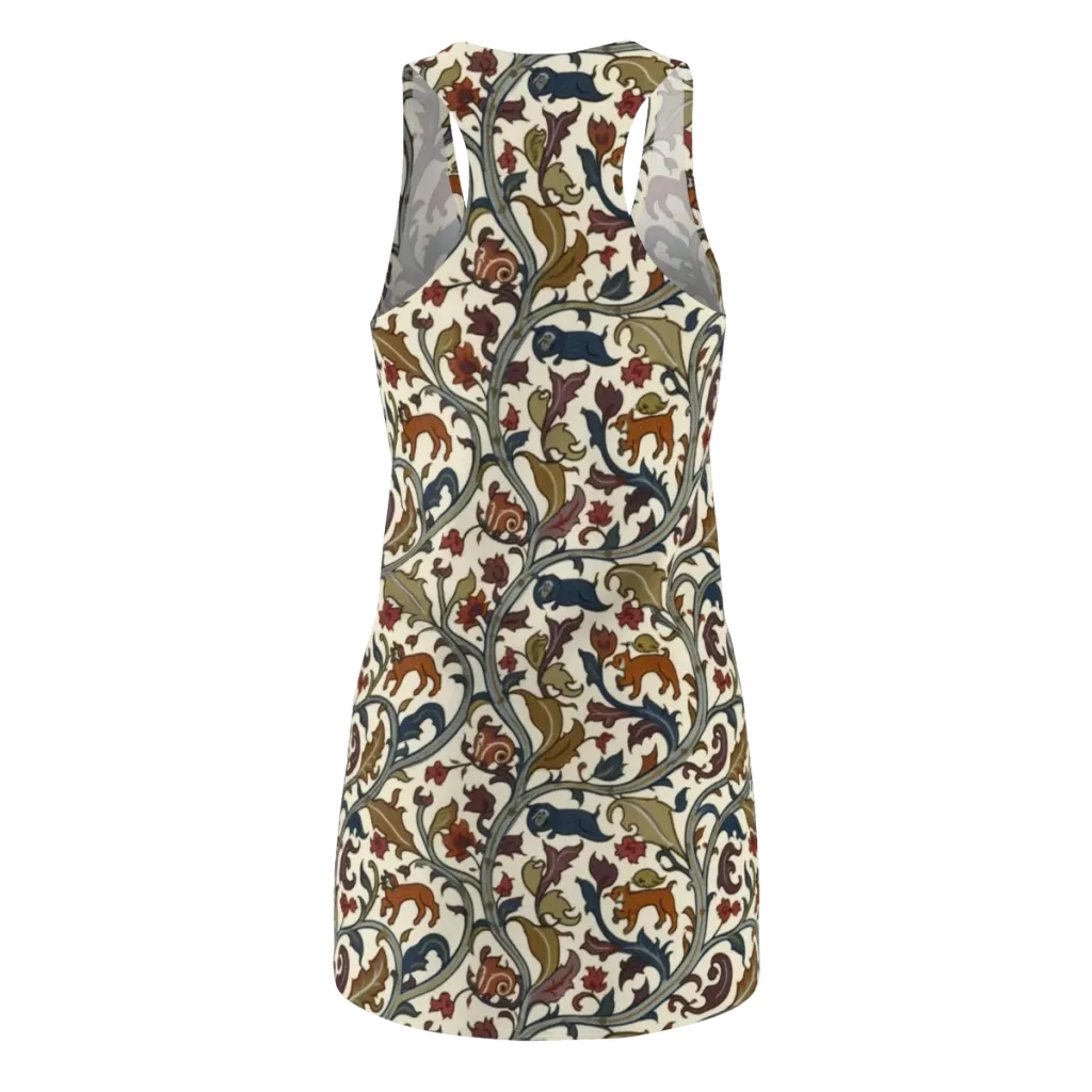 Arboreal Menagerie on Racerback Dress — Back