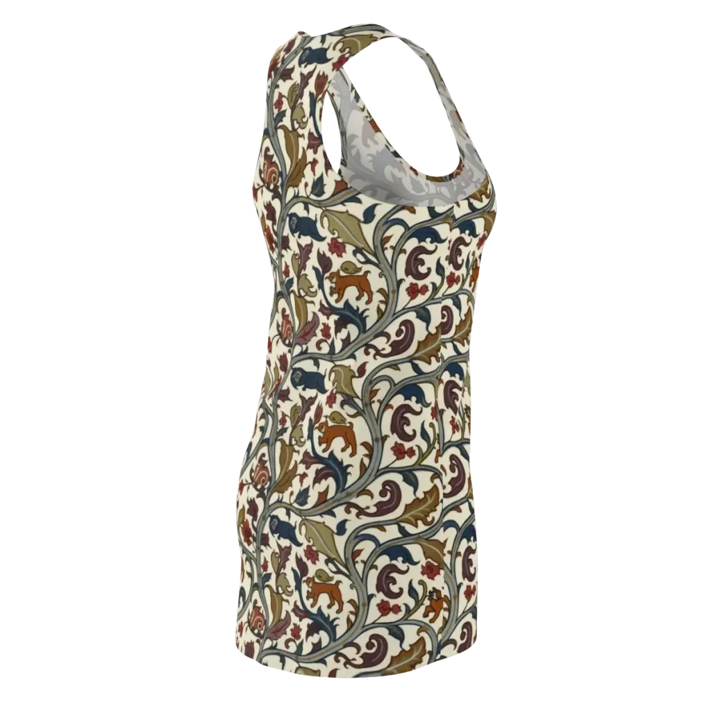 Arboreal Menagerie on Racerback Dress — Back Side