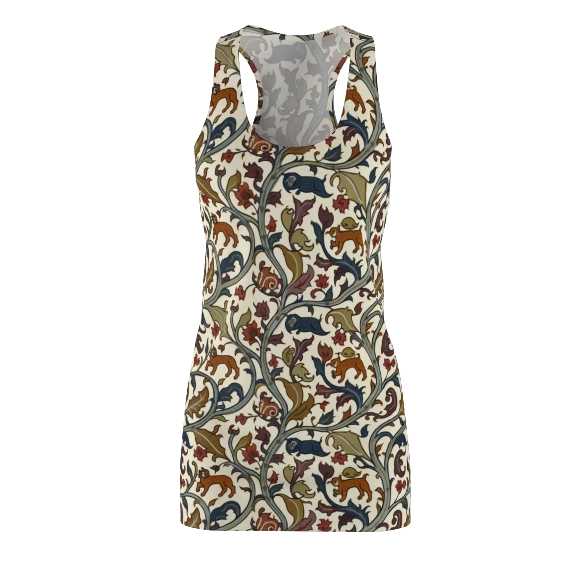 Arboreal Menagerie on Racerback Dress — Front