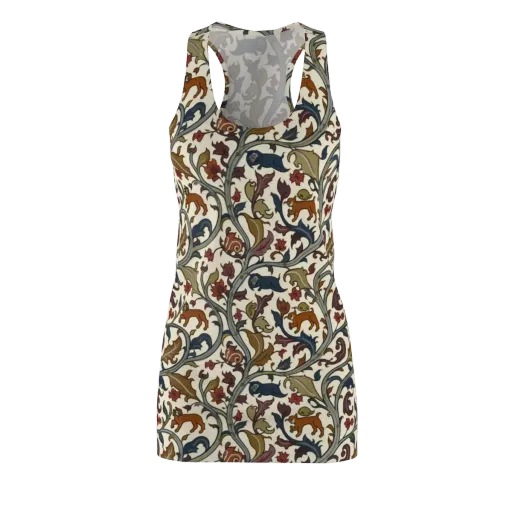 Arboreal Menagerie on a Racerback Dress