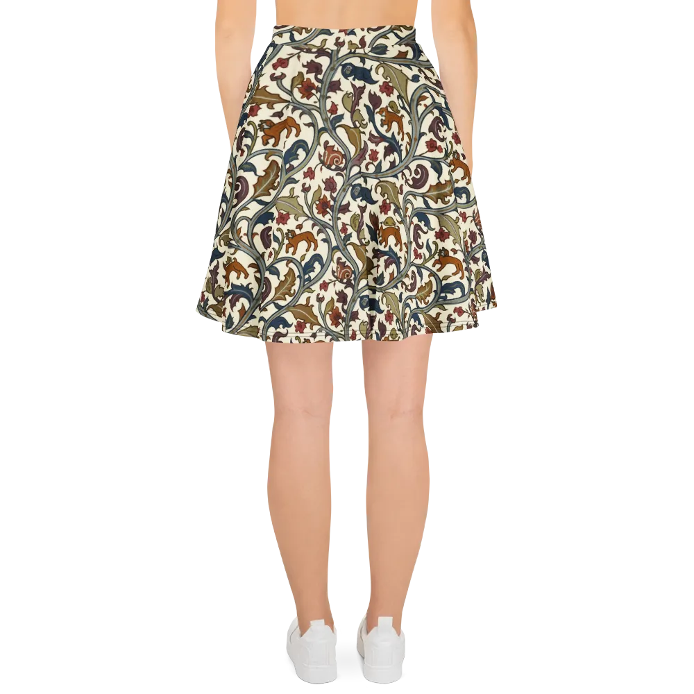 Arboreal Menagerie on Skater Skirt — Back