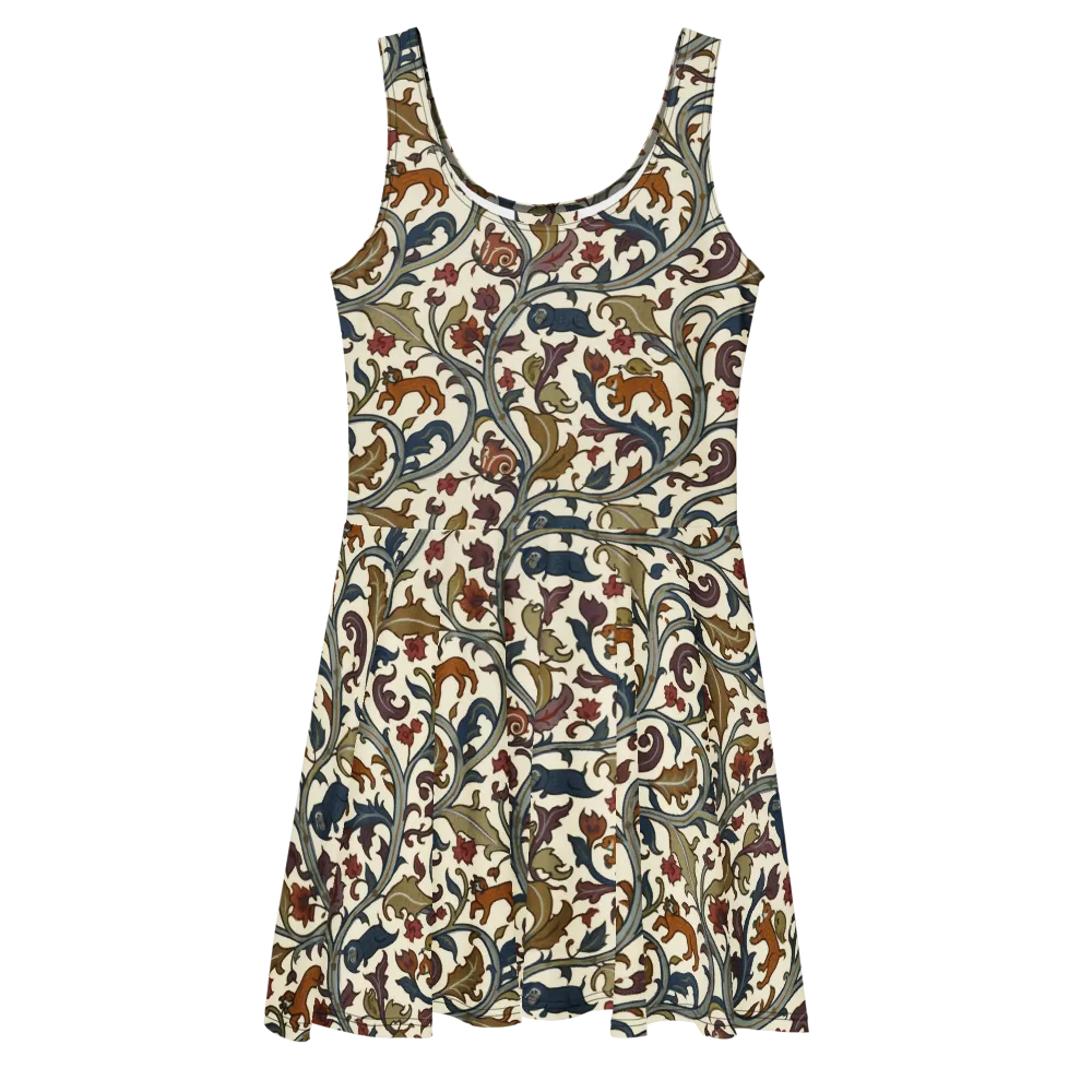 Arboreal Menagerie on Skater Dress — Front