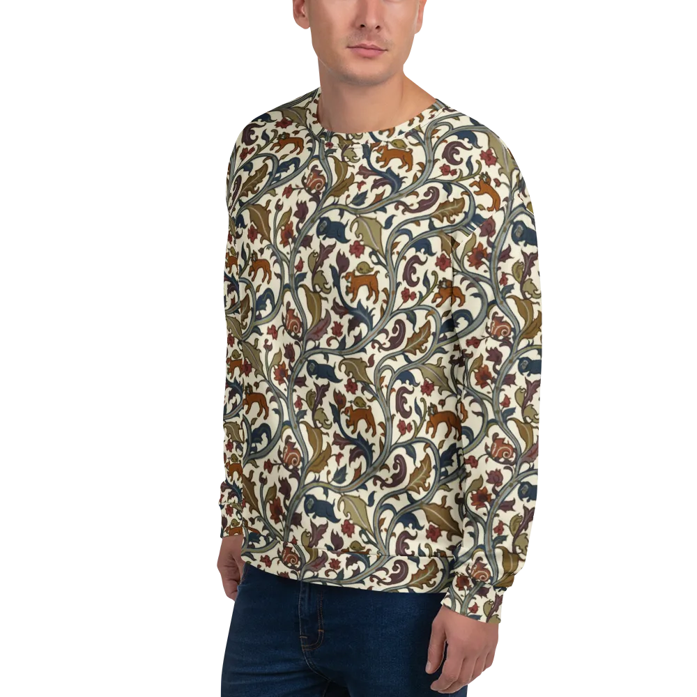 Arboreal Menagerie on Sweatshirt — Left Front