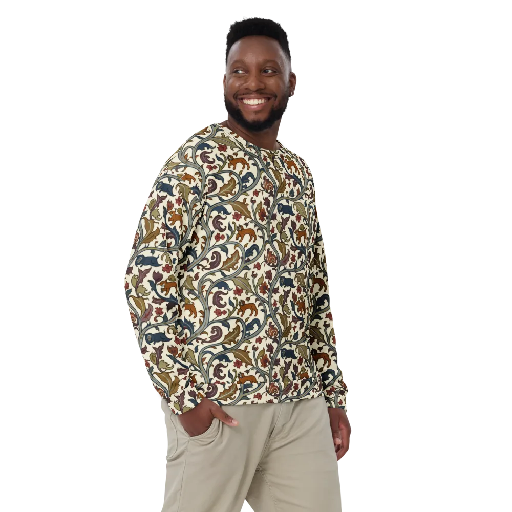 Arboreal Menagerie on Sweatshirt — Front