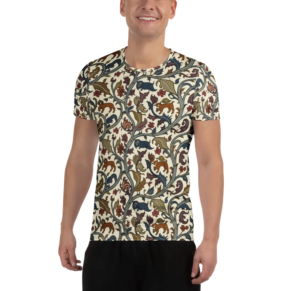 Arboreal Menagerie on Men's Athletic T-Shirt — Front