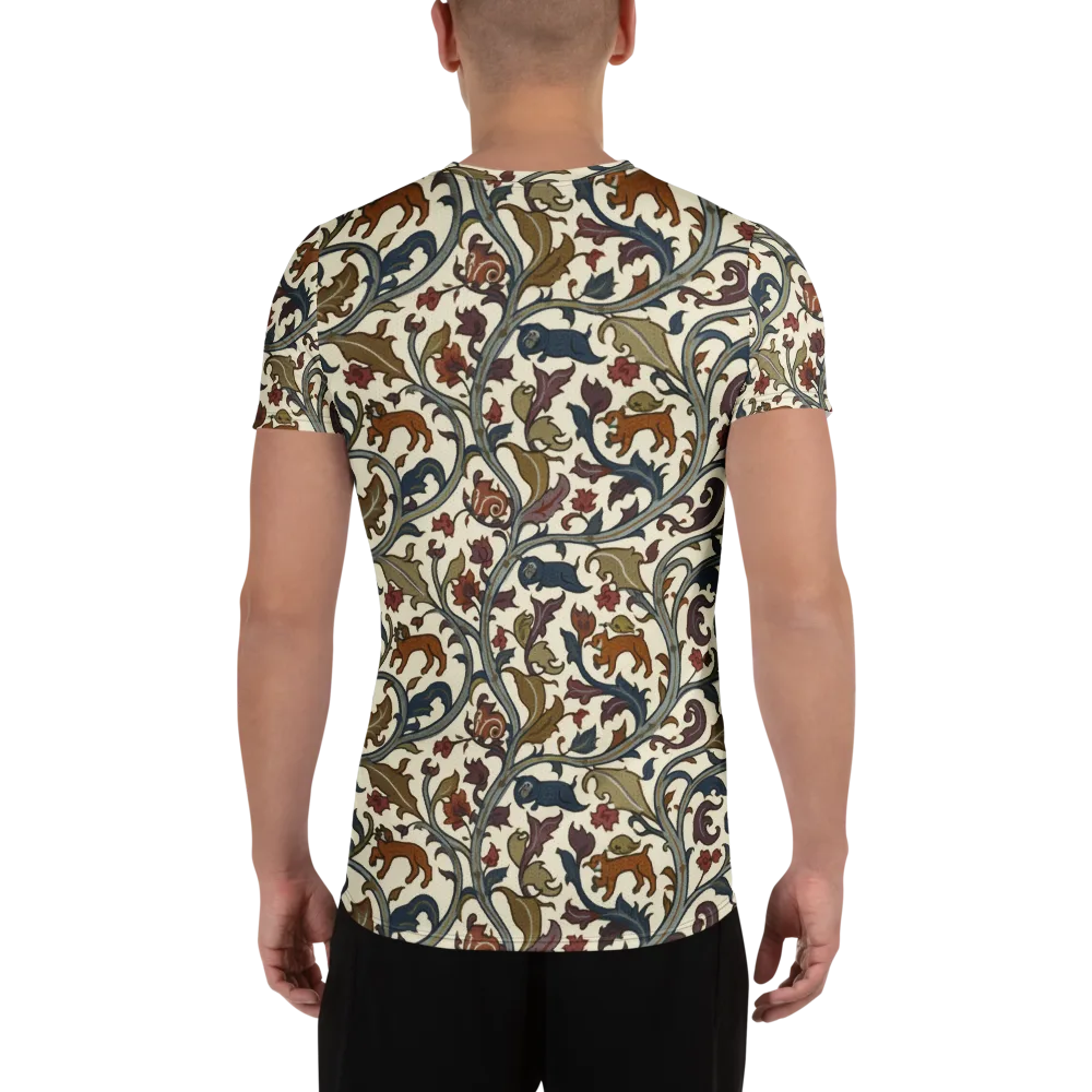 Arboreal Menagerie on Men's Athletic T-Shirt — Back
