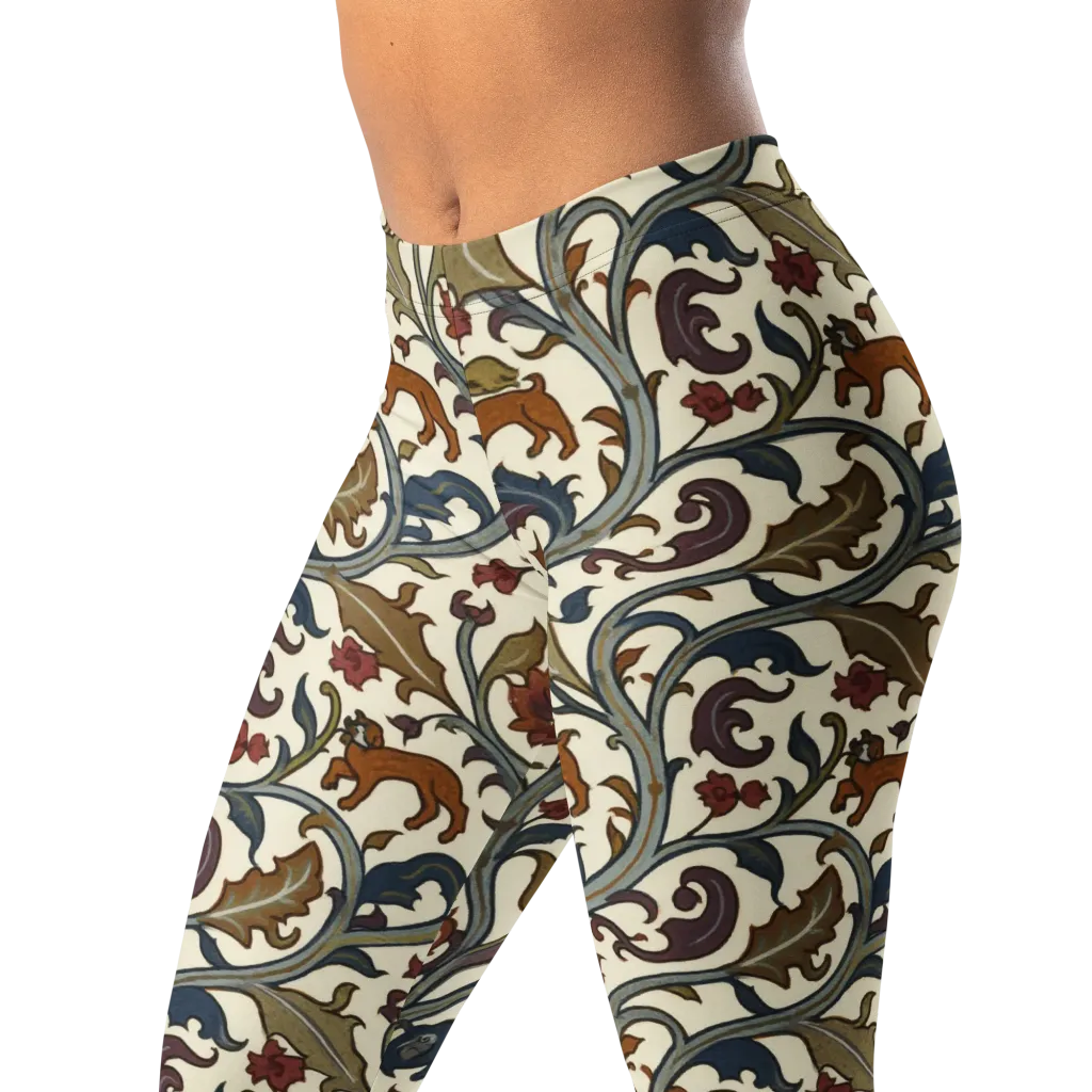 Arboreal Menagerie on Leggings — Left Front
