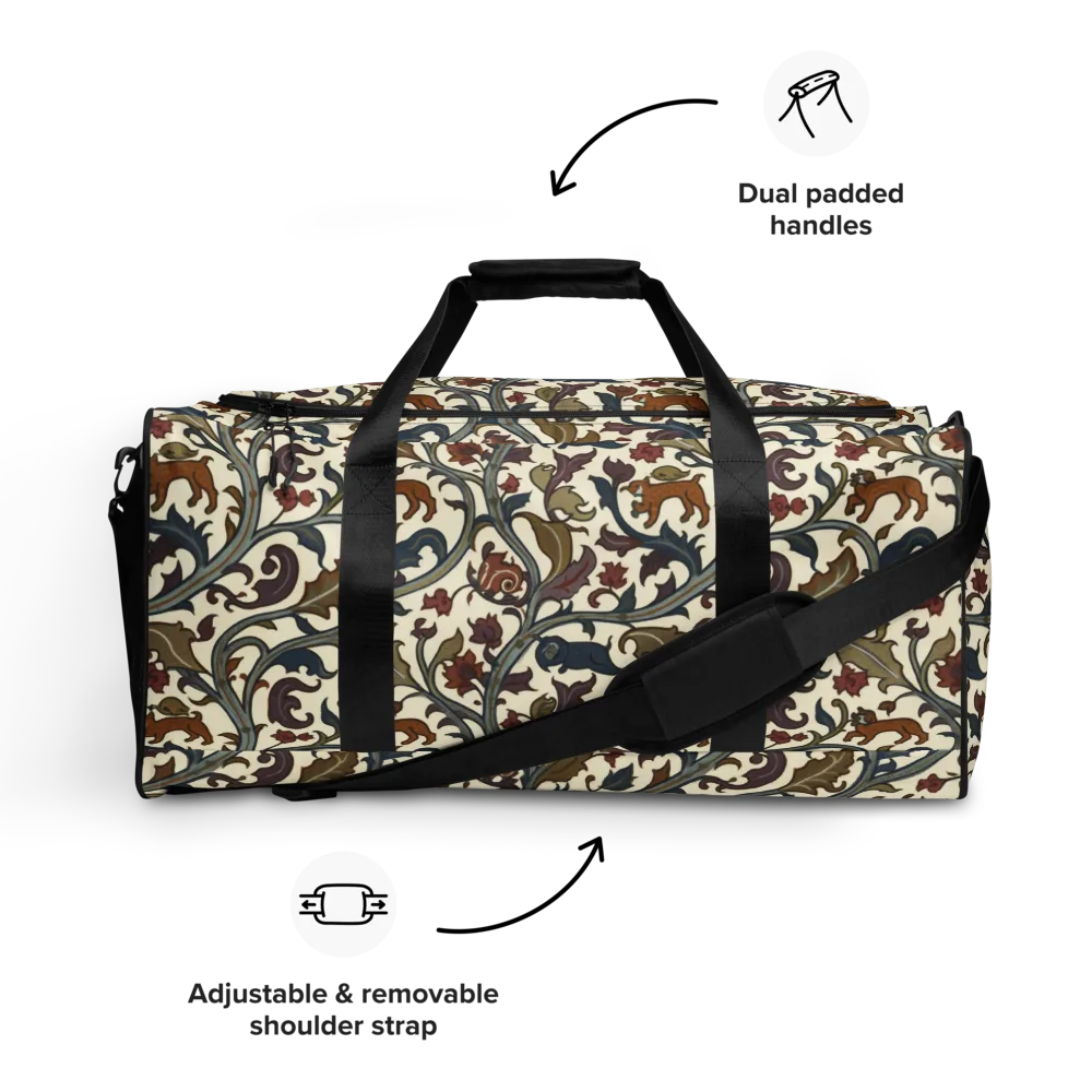 Arboreal Menagerie on Duffle Bag — Front