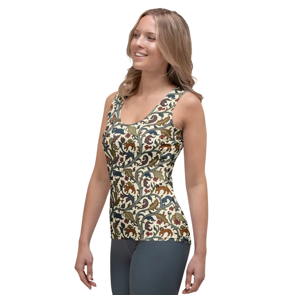 Arboreal Menagerie on Women's Tank Top — Left Front