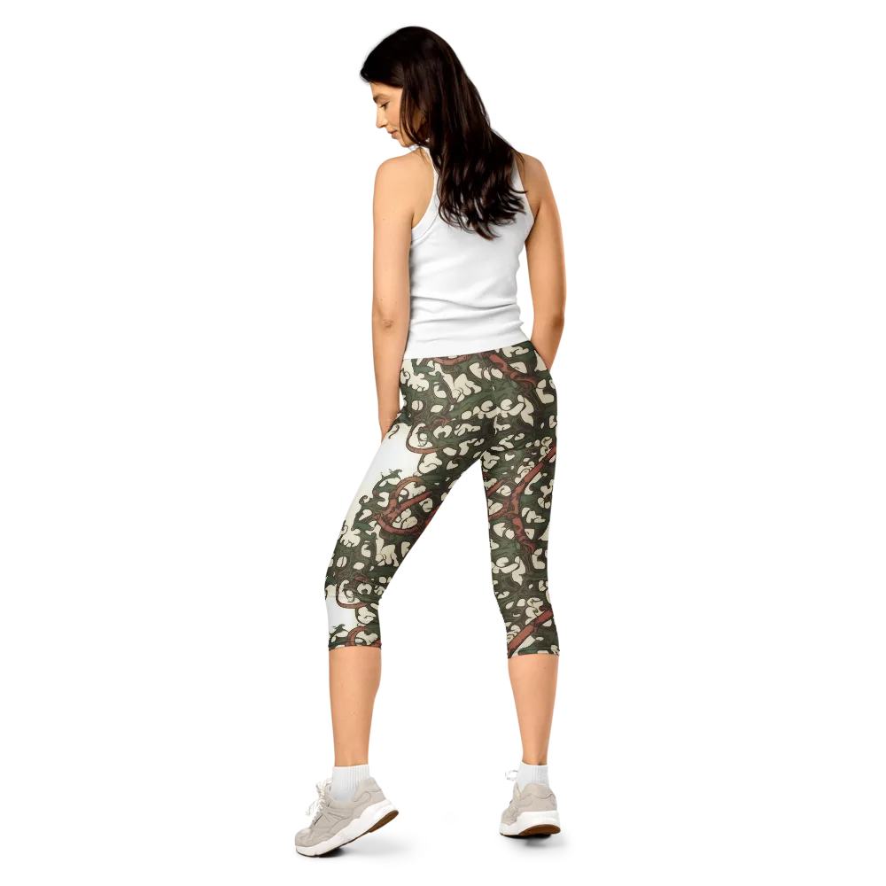 Russet Verdure on Capri Leggings — Back