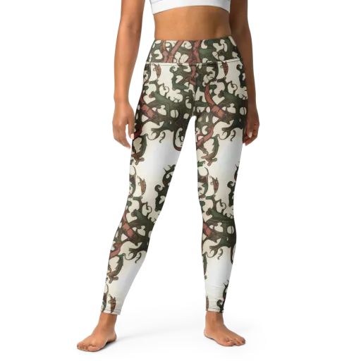 Russet Verdure on a Yoga Leggings