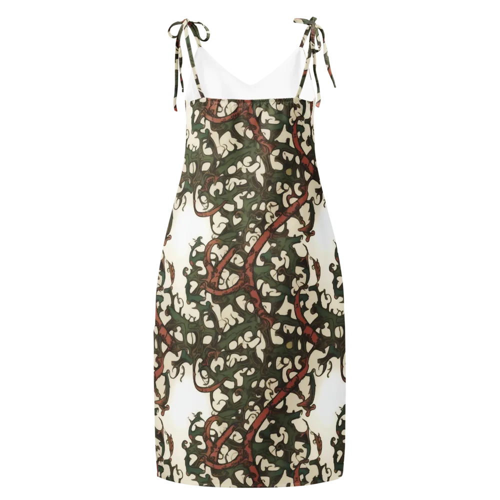 Russet Verdure on Slip Dress — Back